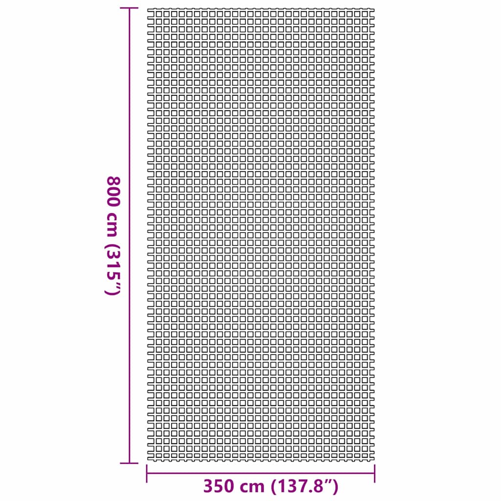 Tent Carpet Green 800 x 350 cm Polyester