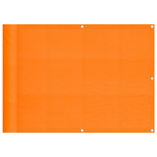 Balcony Screen Orange 75x1000 cm 100% Polyester Oxford