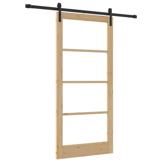 Sliding Door ORKDAL Natural and Black 93 x 202 cm