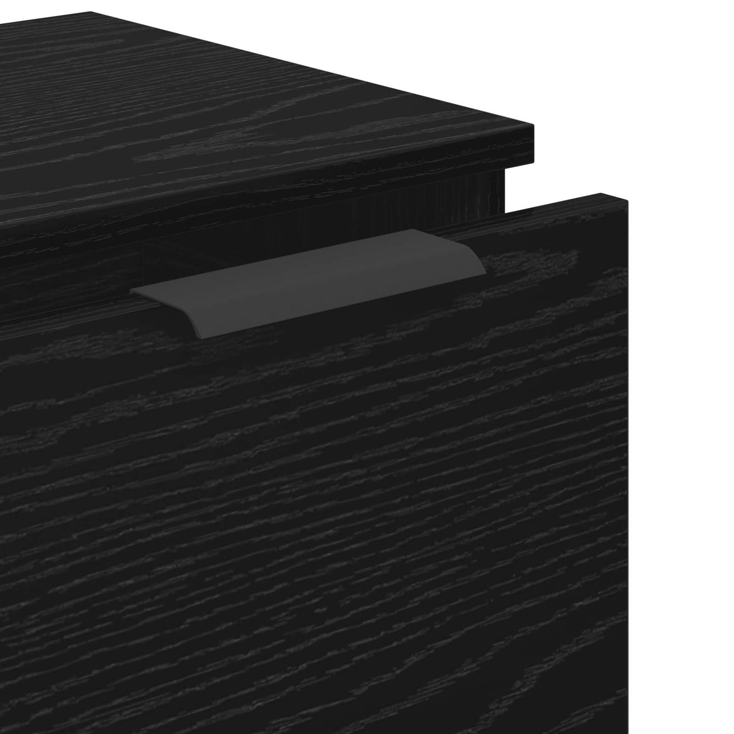 Sideboard 3 pcs Black Oak 121 x 30 x 70 cm Engineered Wood