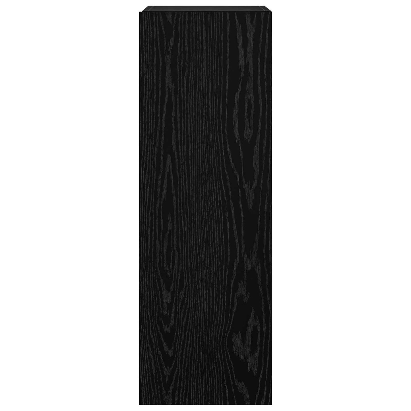 TV Cabinet Set 8 pcs Black Oak Engineered Wood