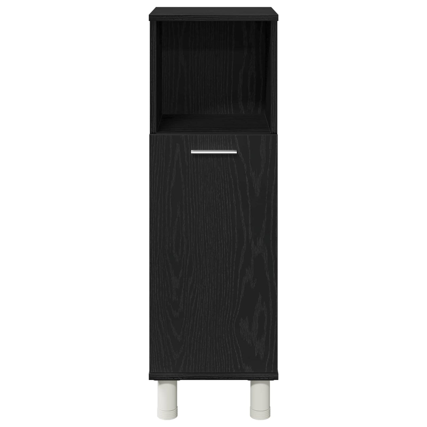 Bathroom Furniture Set 4 pcs Black Engineered Wood