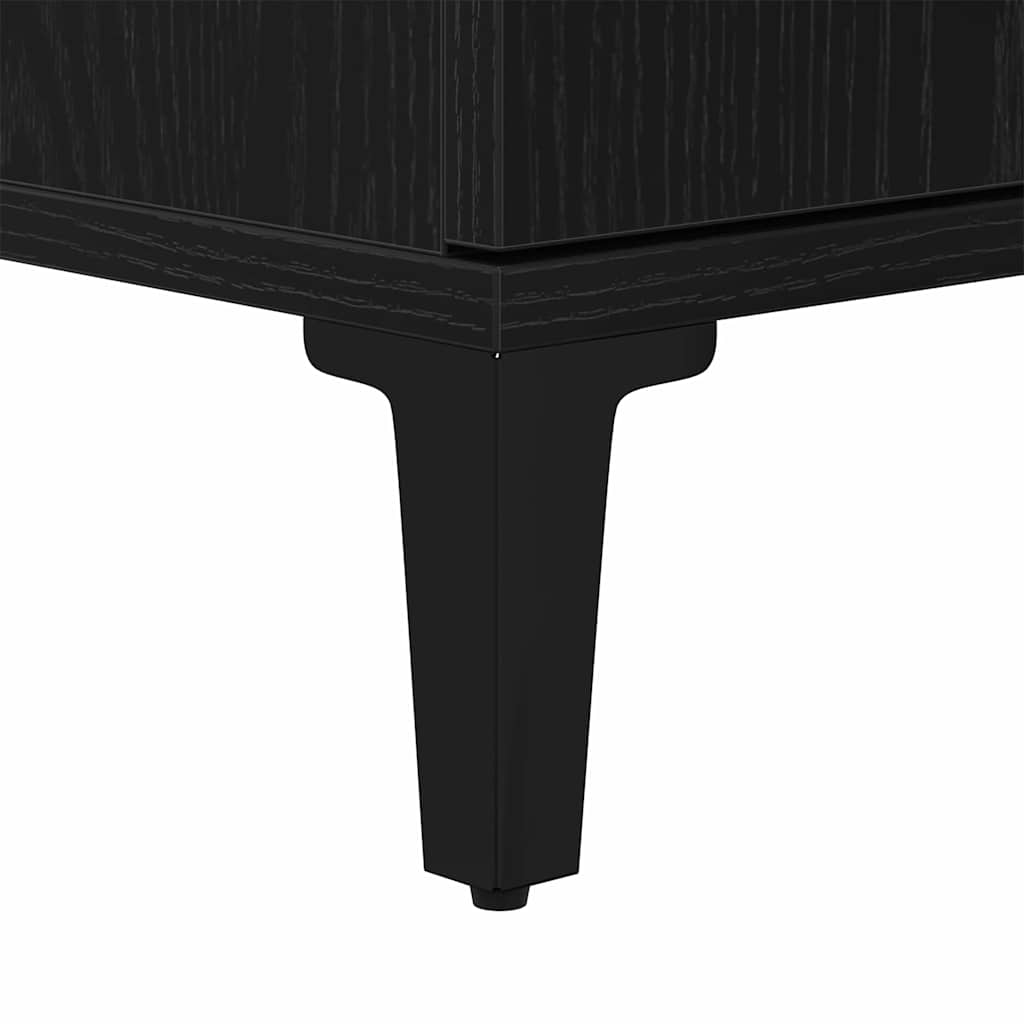 Bathroom Furniture Set 3 pcs Black Oak