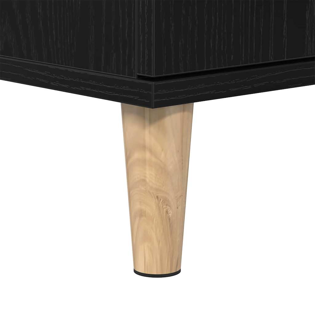 Bathroom Furniture Set 3 pcs Black Oak