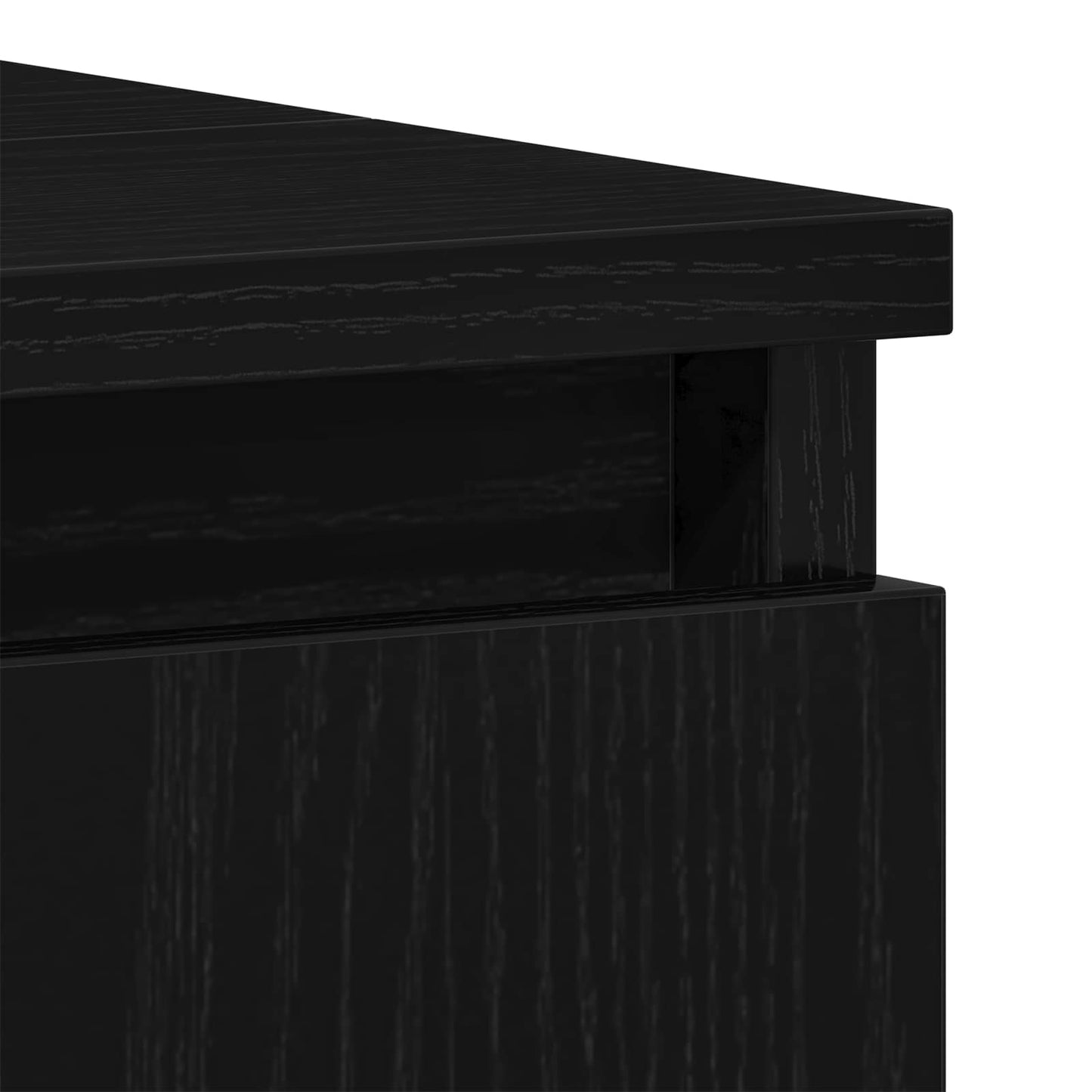 Bathroom Furniture Set 3 pcs Black Oak