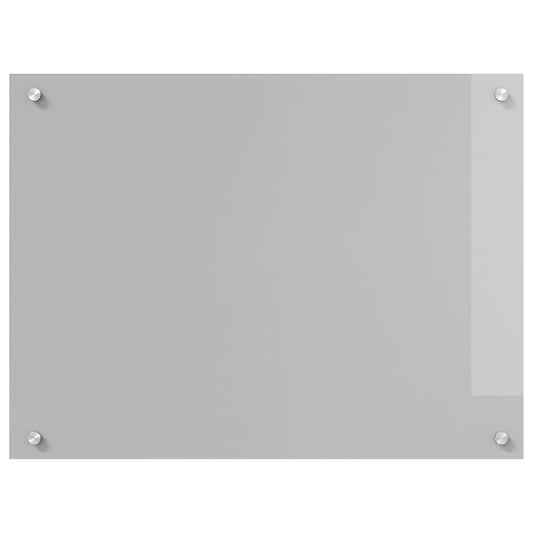 Kitchen Backsplash Light Grey 80 x 60 cm Tempered Glass