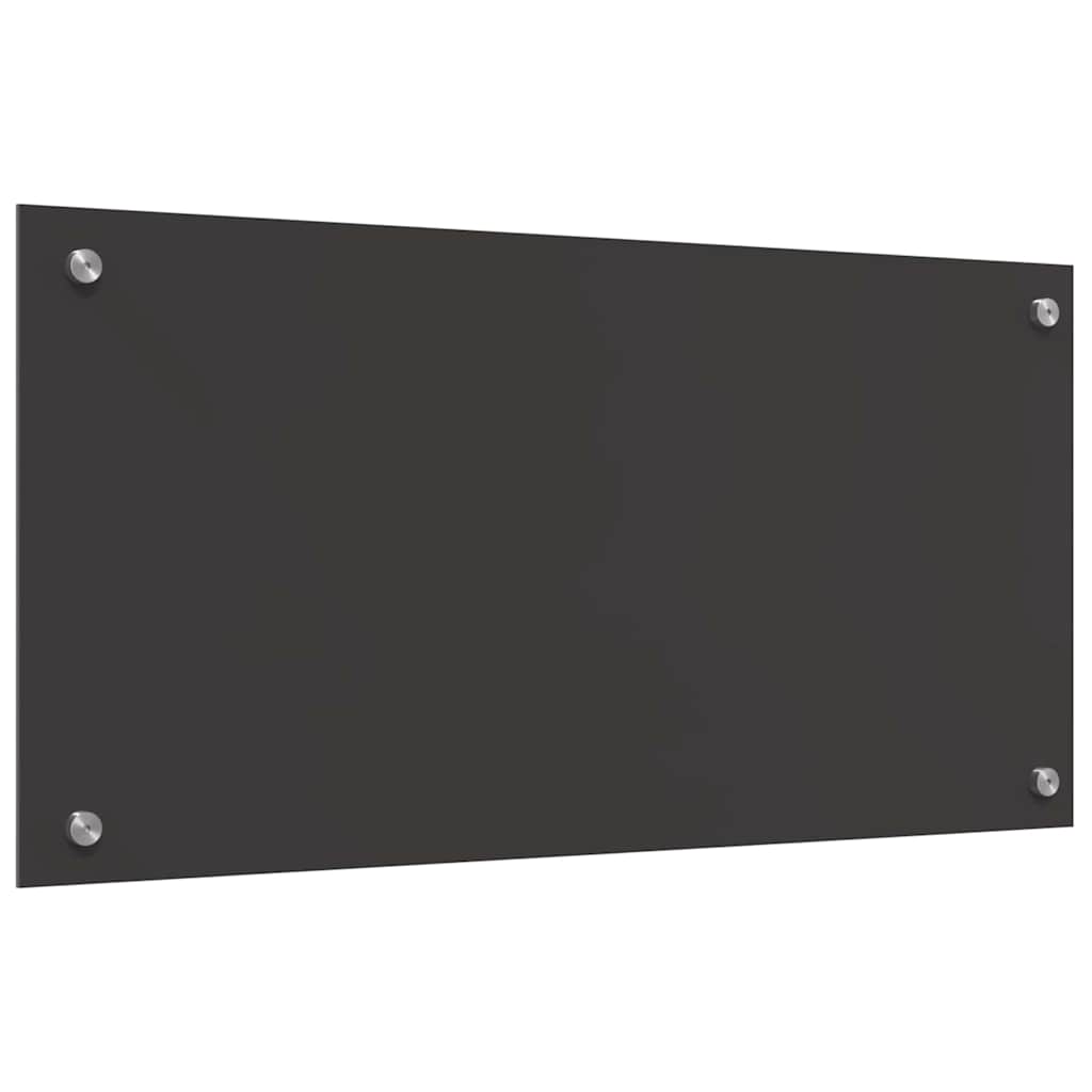 Kitchen Backsplash Dark grey 80 x 40 x 0.6 cm Tempered Glass