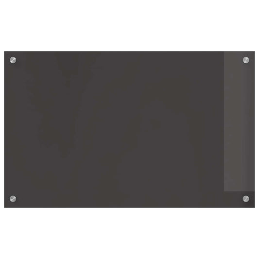 Kitchen Backsplash Dark Grey 80 x 50 cm Tempered Glass