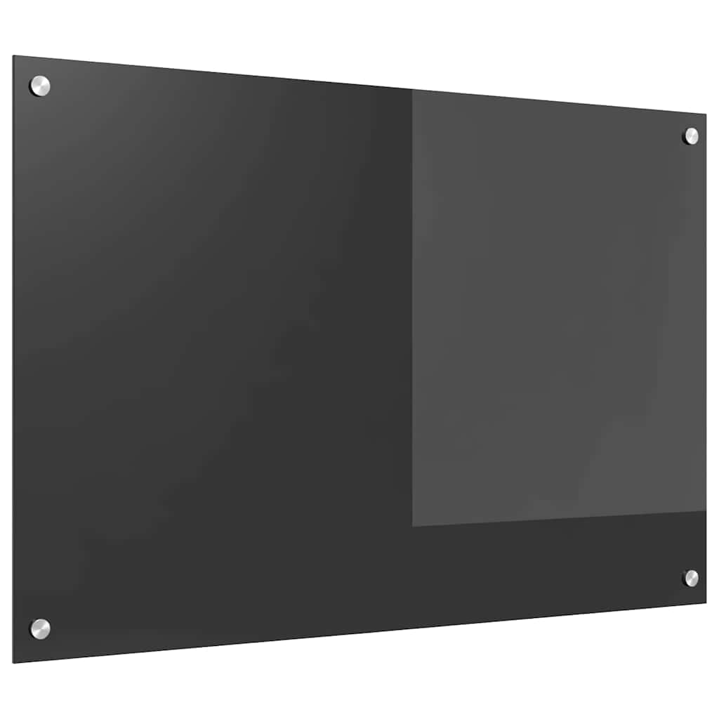 Kitchen Backsplash Dark grey 90 x 60 x 0.6 cm Tempered Glass