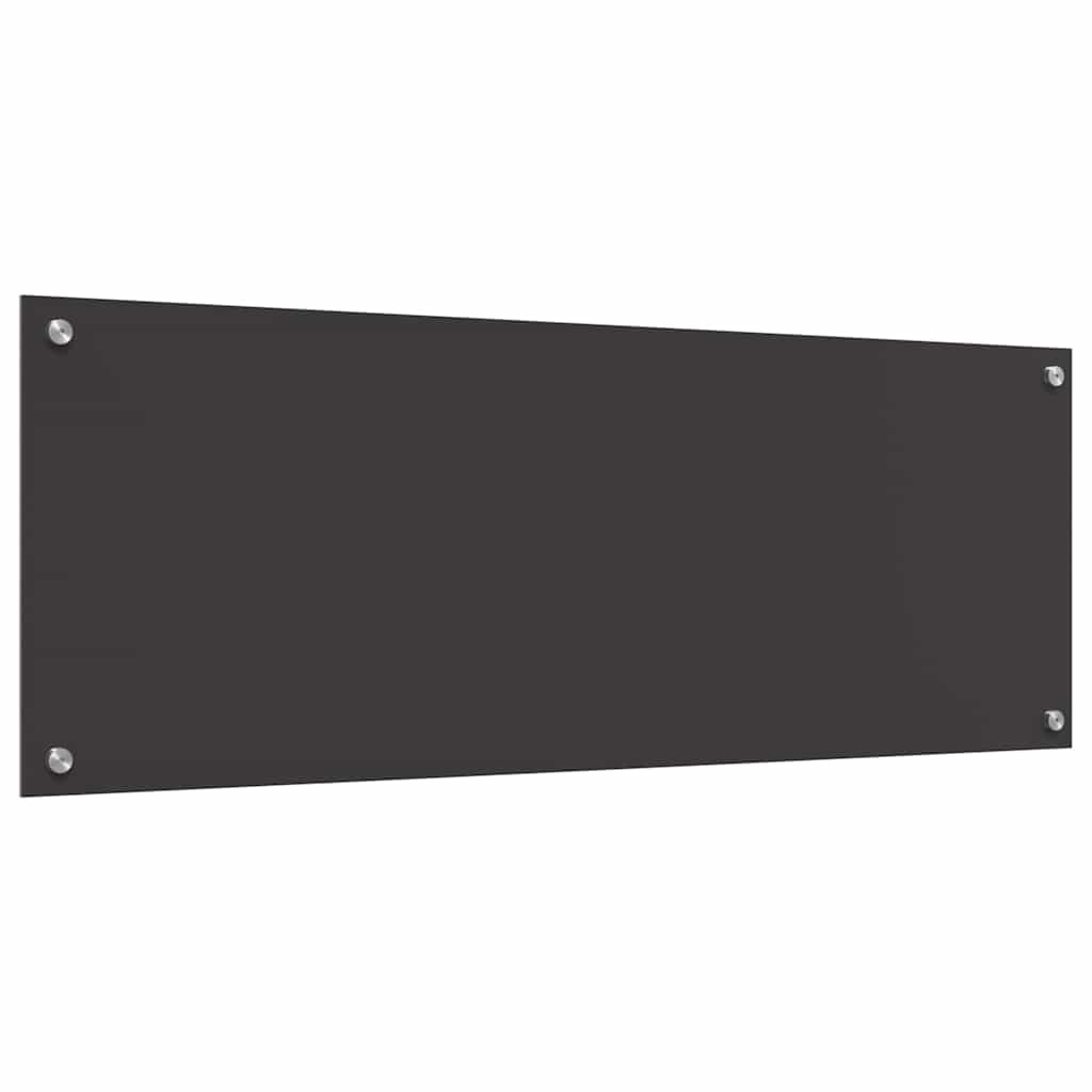 Kitchen Backsplash Dark grey 110 x 40 x 0.6 cm Tempered Glass