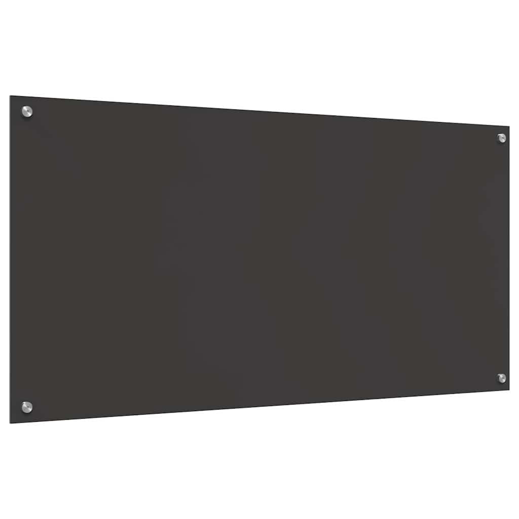 Kitchen Backsplash Dark grey 120 x 60 x 0.6 cm Tempered Glass