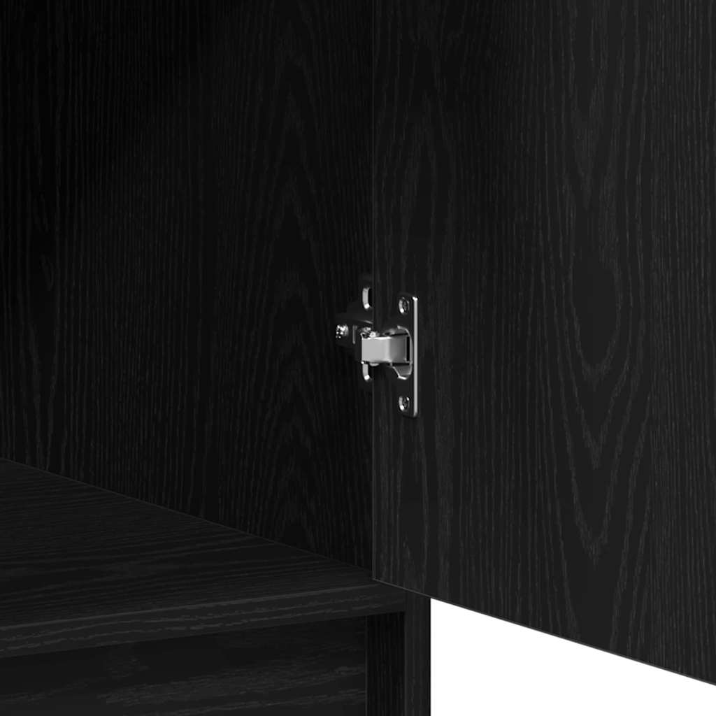 Highboard Black Oak 41 x 40 x 135 cm Engineered Wood
