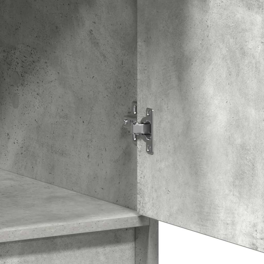 Highboard Concrete Grey 41 x 40 x 135 cm Engineered Wood