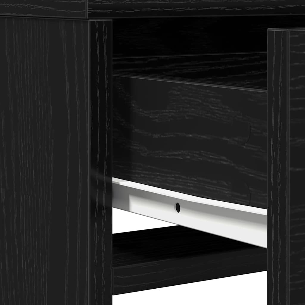 Dressing Table Black Oak 50 x 41 x 140 cm Engineered Wood