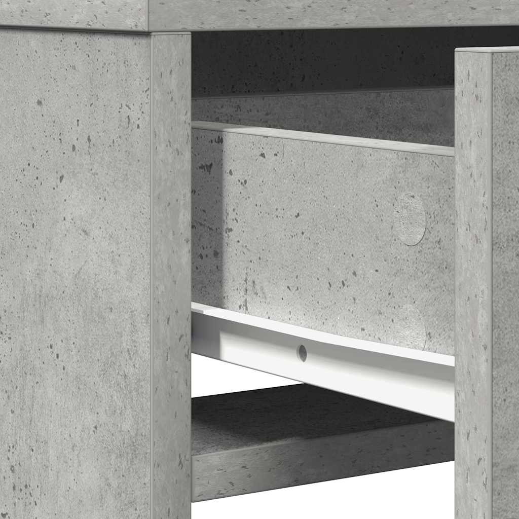 Dressing Table Concrete Grey 50 x 41 x 140 cm Engineered Wood