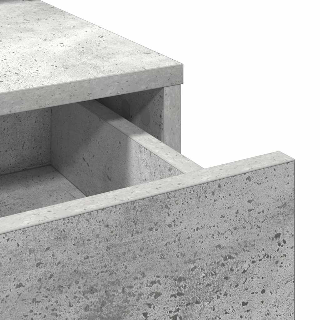 Dressing Table Concrete grey 79 x 41 x 140 cm Engineered wood
