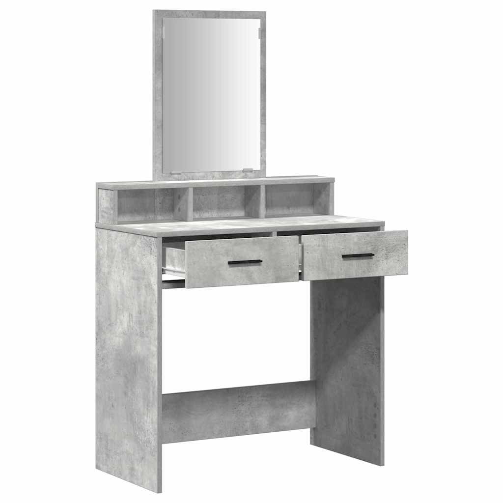 Dressing Table Concrete grey 79 x 41 x 140 cm Engineered wood