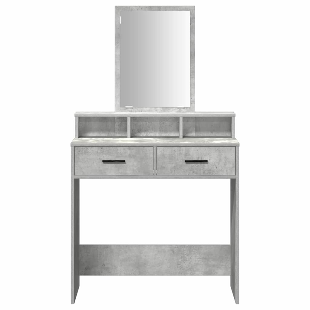 Dressing Table Concrete grey 79 x 41 x 140 cm Engineered wood