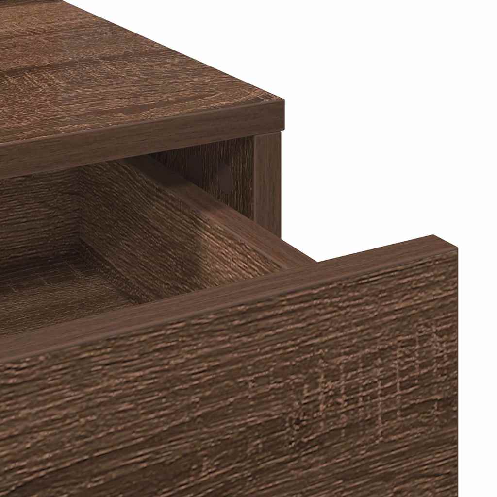 Dressing Table Brown Oak 79 x 41 x 140 cm Engineered wood