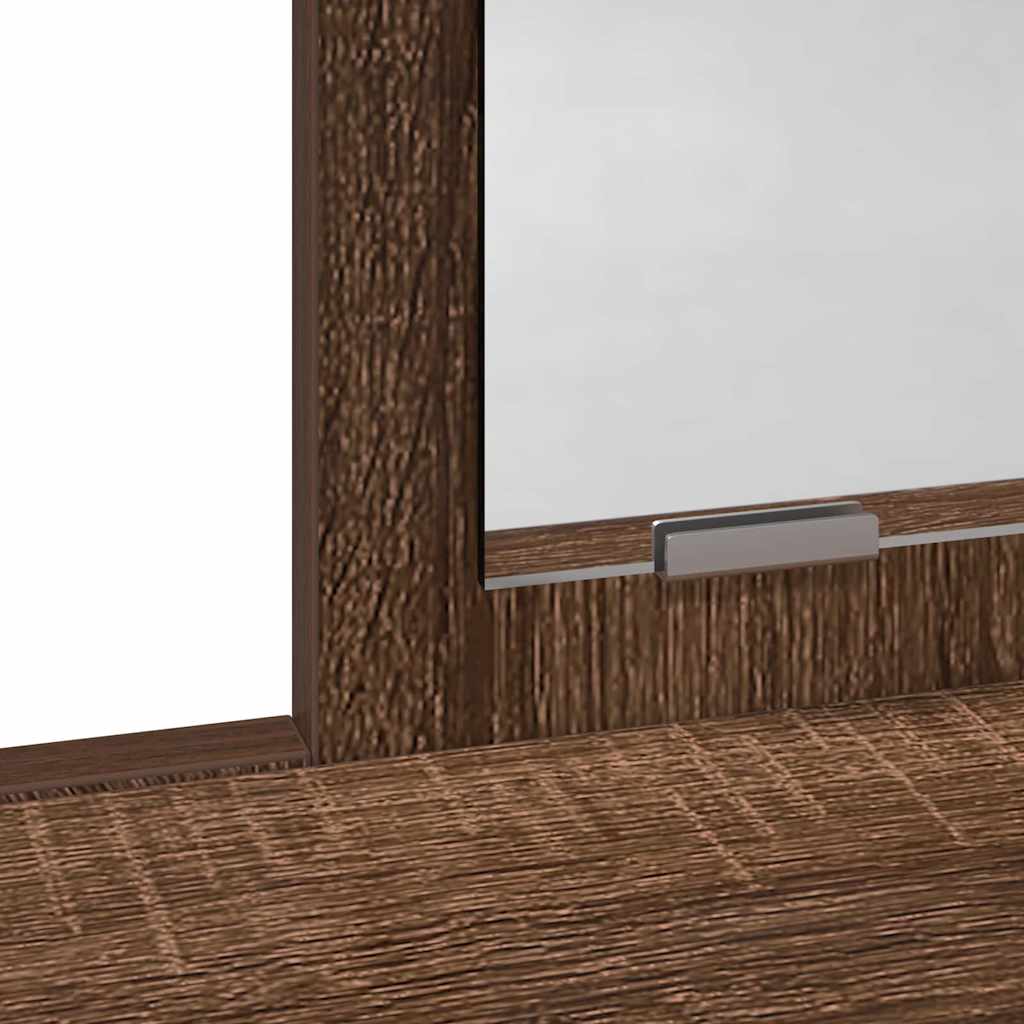 Dressing Table Brown Oak 79 x 41 x 140 cm Engineered wood