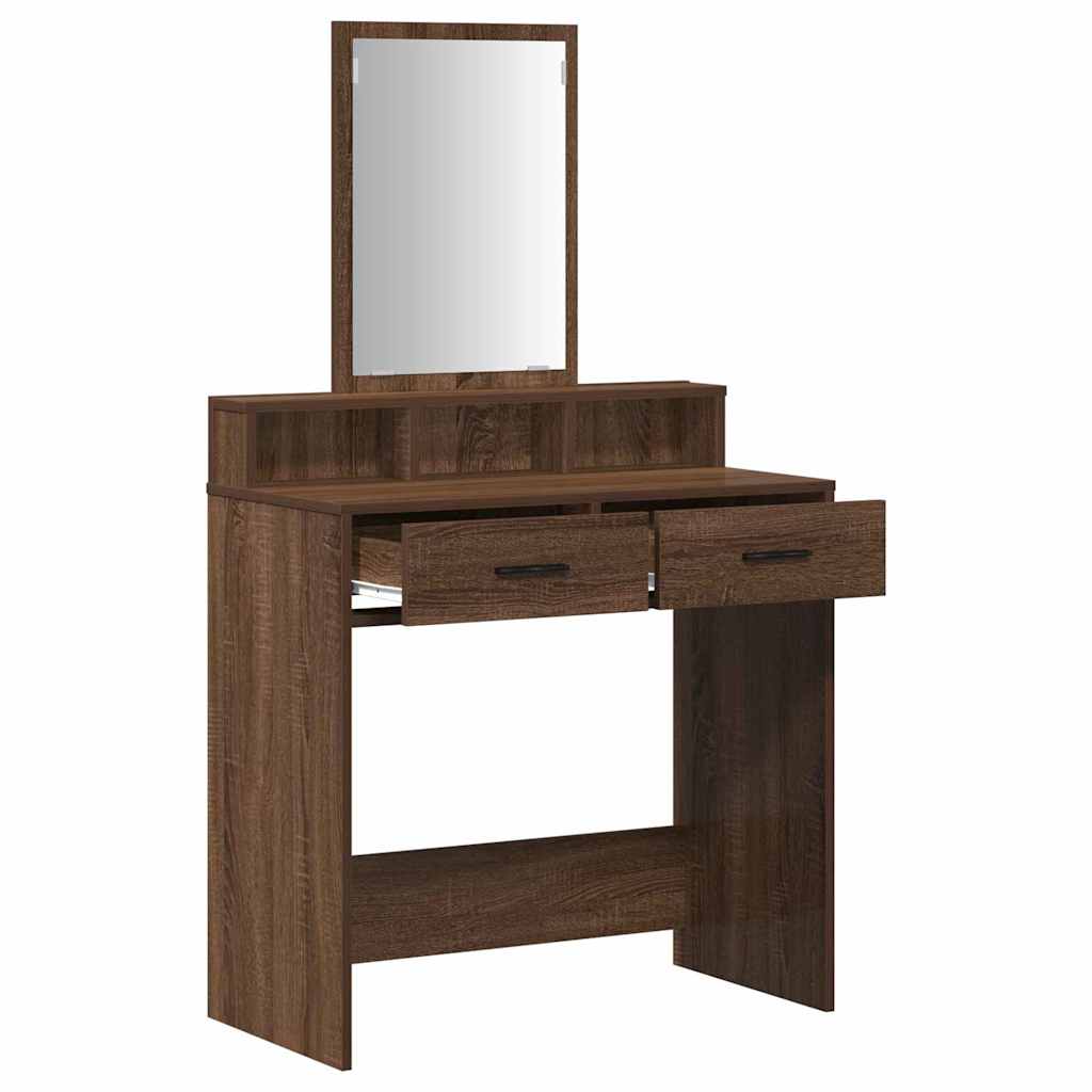 Dressing Table Brown Oak 79 x 41 x 140 cm Engineered wood