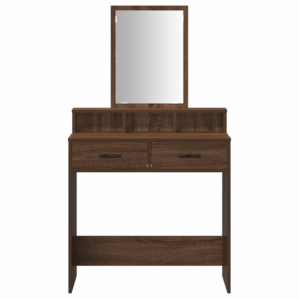 Dressing Table Brown Oak 79 x 41 x 140 cm Engineered wood