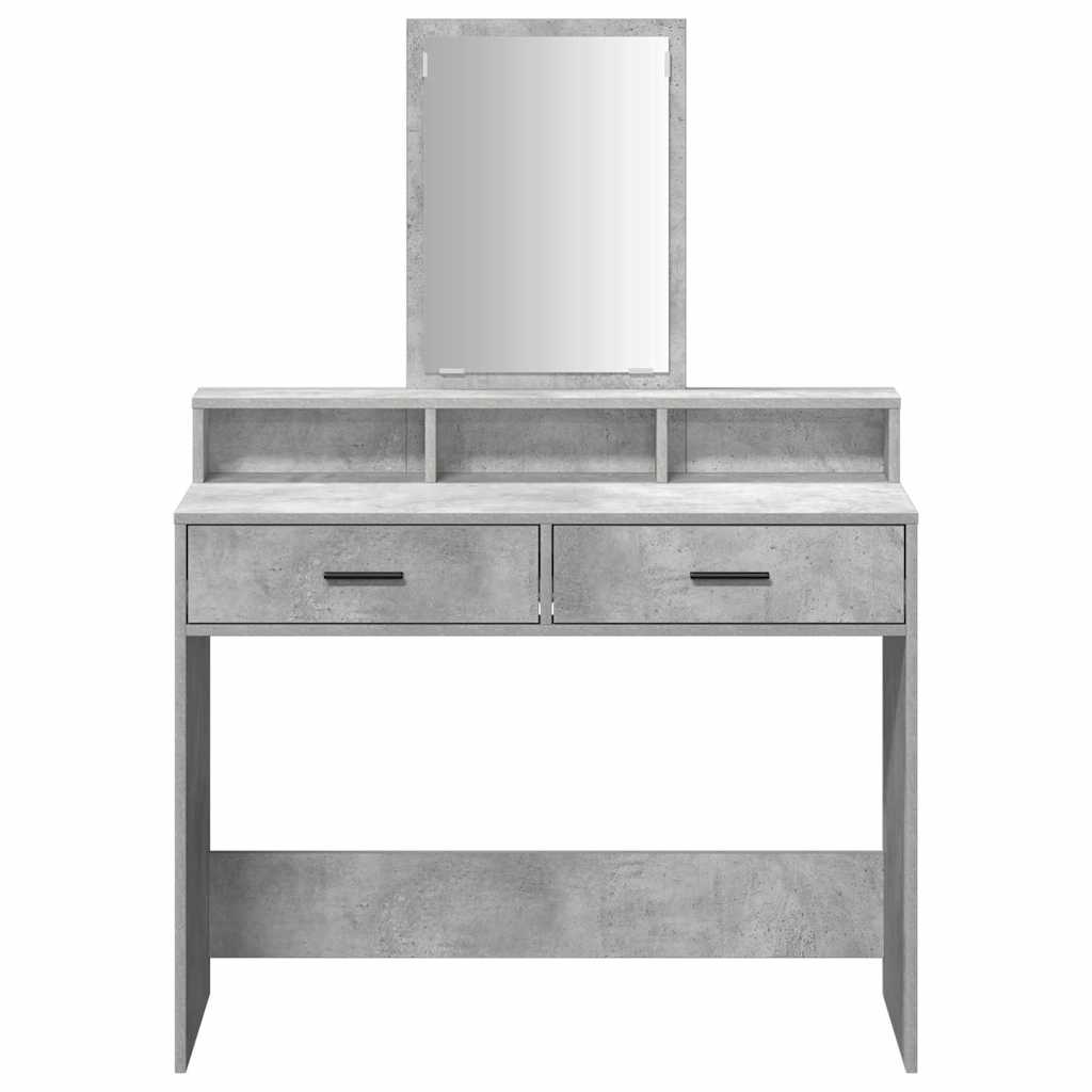 Dressing Table Concrete grey 100 x 41 x 140 cm Engineered wood