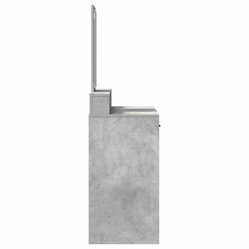 Dressing Table Concrete grey 100 x 41 x 140 cm Engineered wood