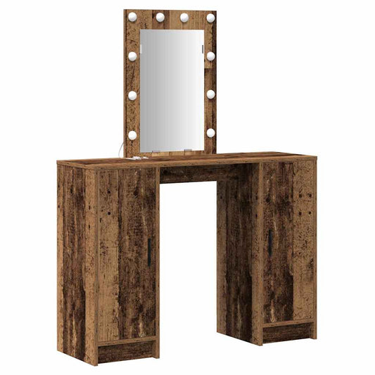 Dressing Table Brown 102 x 33 x 135 cm Engineered Wood