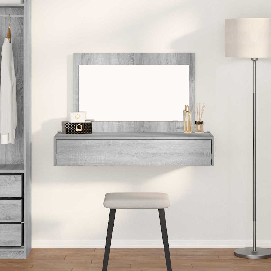 Dressing Table Grey 100 x 40 x 70 cm Engineered wood