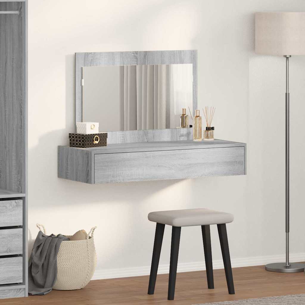 Dressing Table Grey 100 x 40 x 70 cm Engineered wood