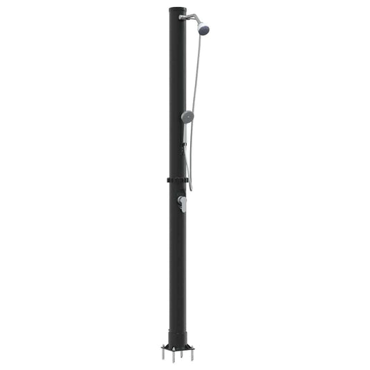 Outdoor Solar shower 20 L PVC and Aluminium Black