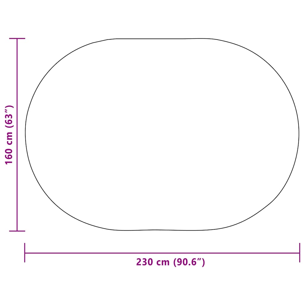 Rug ZIZUR Cream 230 x 160 cm Polypropylene