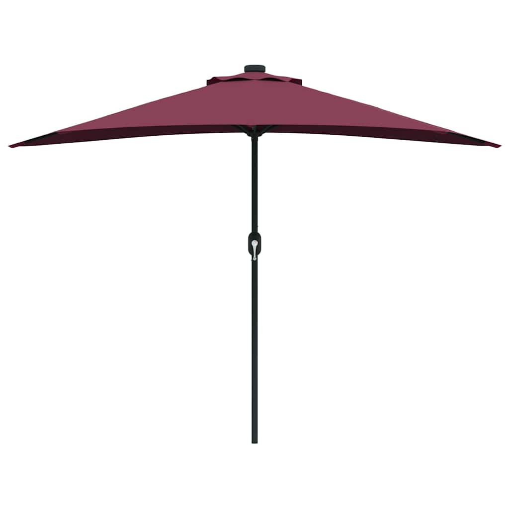 Garden Parasol Bordeaux red 294 x 150 x 224 cm Fabric