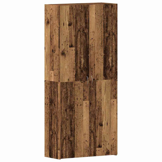 Shoe Cabinet 80 x 35.5 x 180 cm Engineered Wood Brown