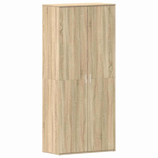 Shoe Cabinet 80 x 39 x 178 cm Engineered Wood Sonoma Oak