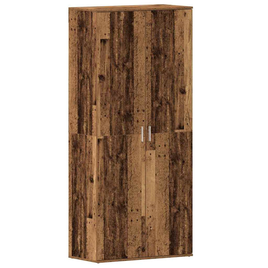 Shoe Cabinet 80 x 39 x 178 cm Engineered Wood Old Wood