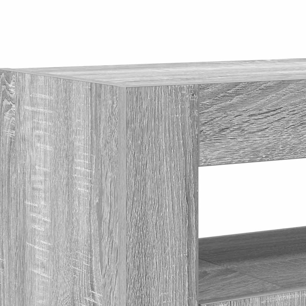 Sideboard Grey Sonoma 116 x 30 x 75 cm Engineered Wood