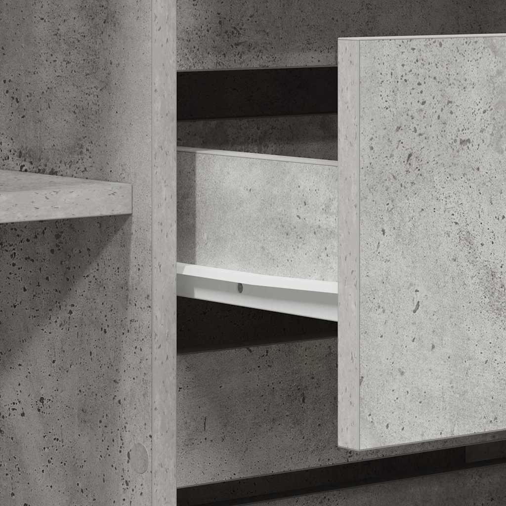 Sideboard Concrete Grey 120 x 41 x 75 cm Engineered Wood
