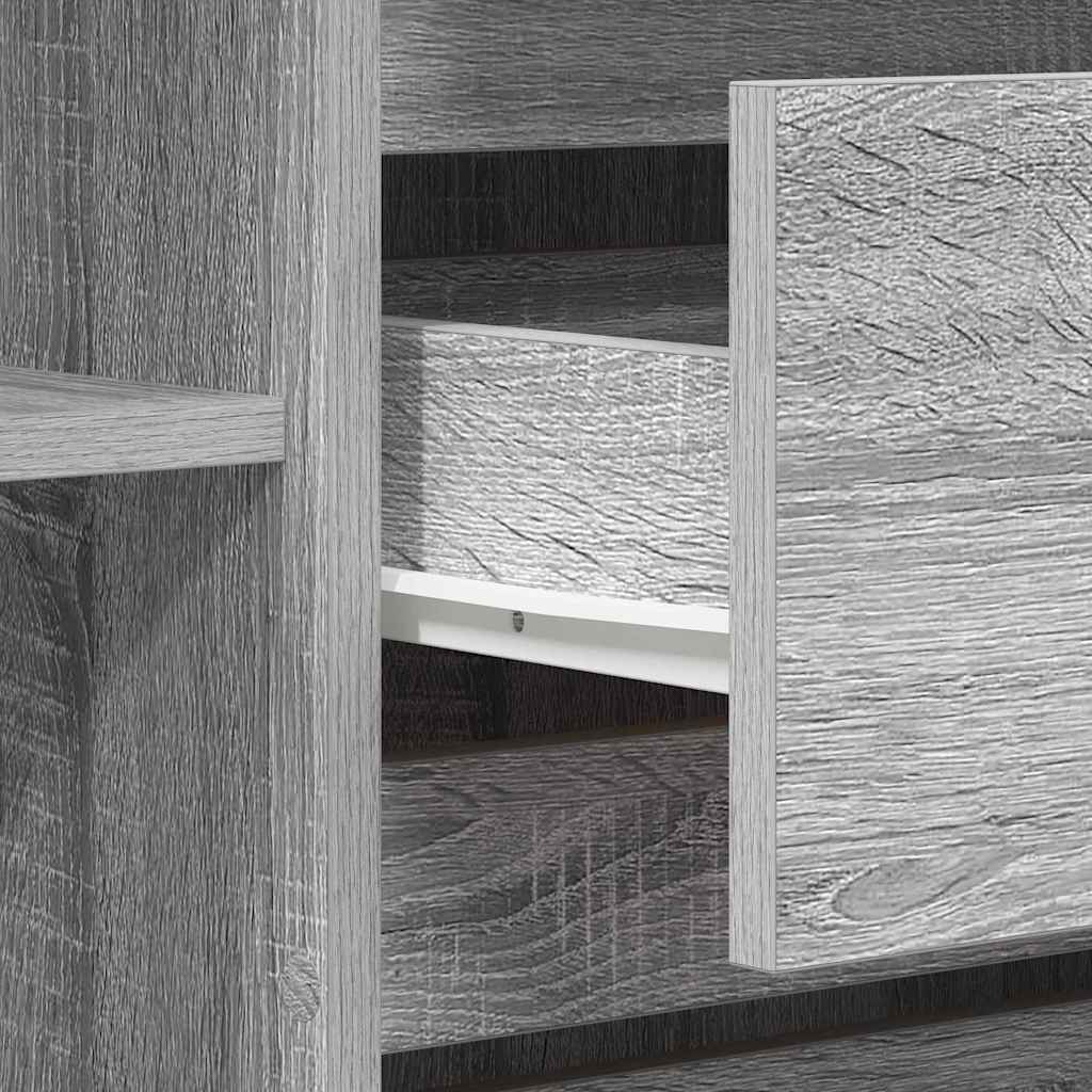 Sideboard Grey Sonoma 120 x 41 x 75 cm Engineered Wood