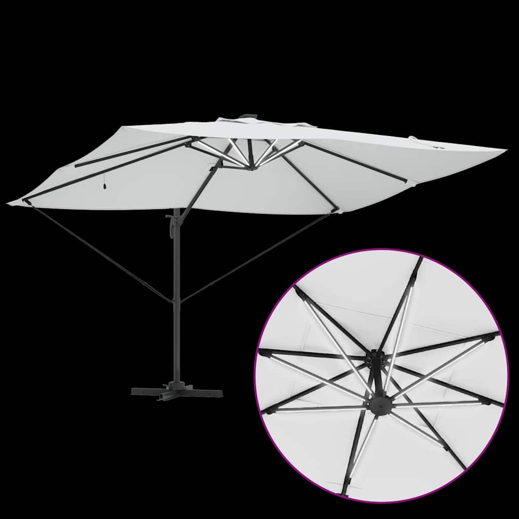 Umbrella 352 x 251 x 265 cm Polyester and Aluminium Sand