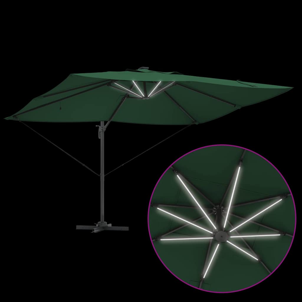 Umbrella 352 x 251 x 265 cm Polyester and Aluminium Green