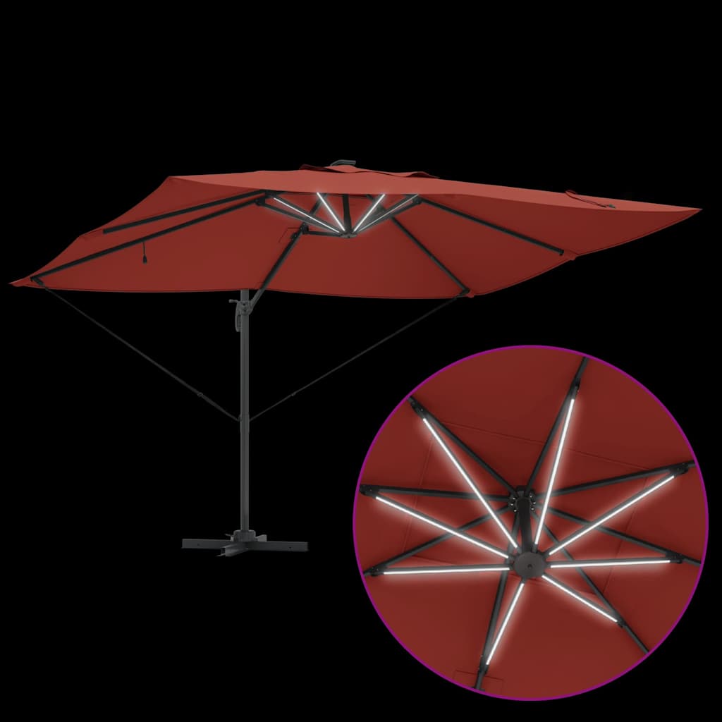 Umbrella 352 x 251 x 265 cm Polyester and Aluminium Terracotta