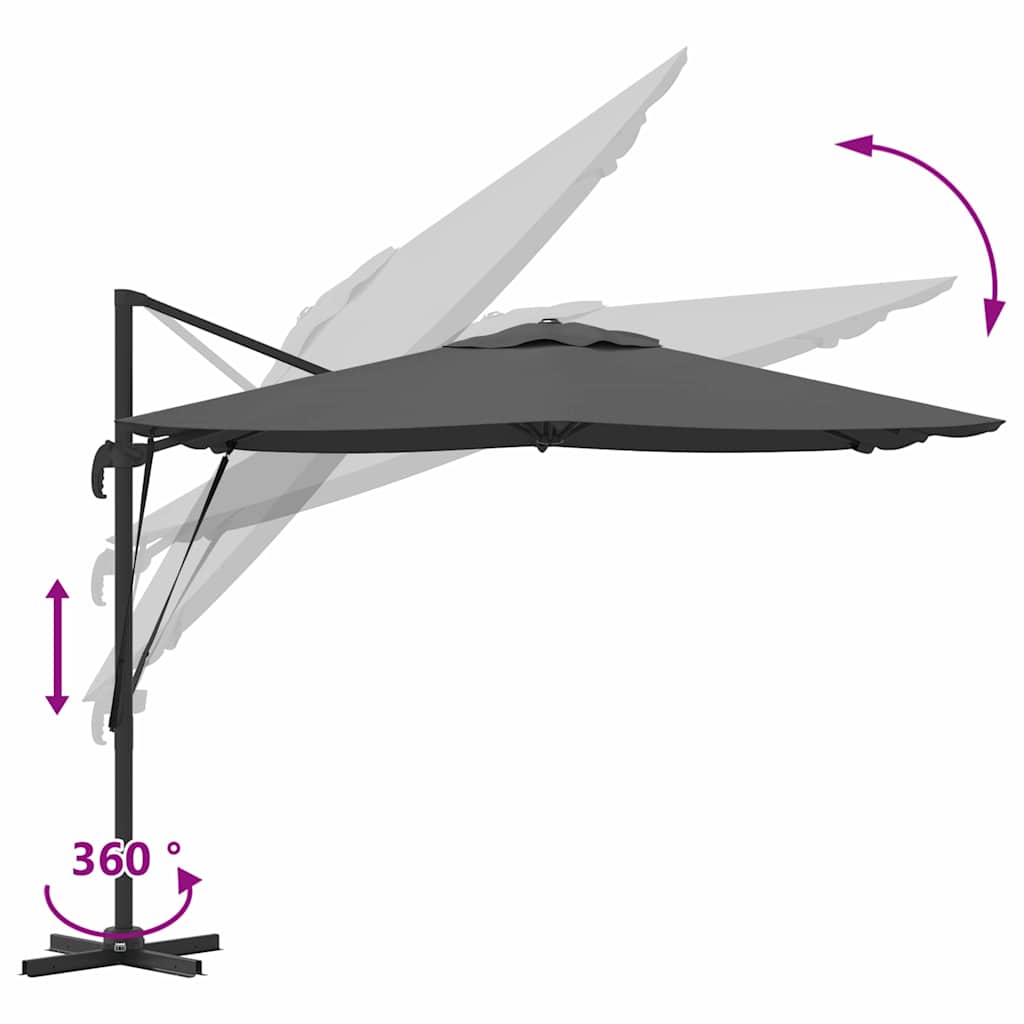 Roma Parasol Anthracite 286 x 284 x 265 cm