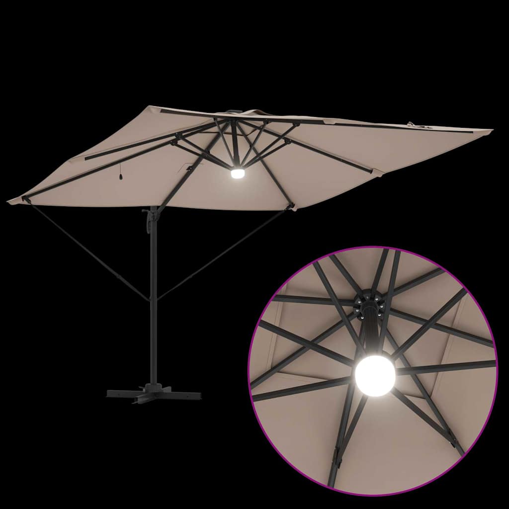 Roma Parasol 286 x 284 x 270 cm Aluminium and Polyester