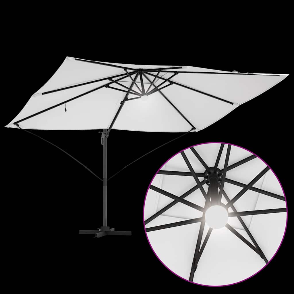 Umbrella Sand 351 x 250 x 253 cm Polyester and Aluminium