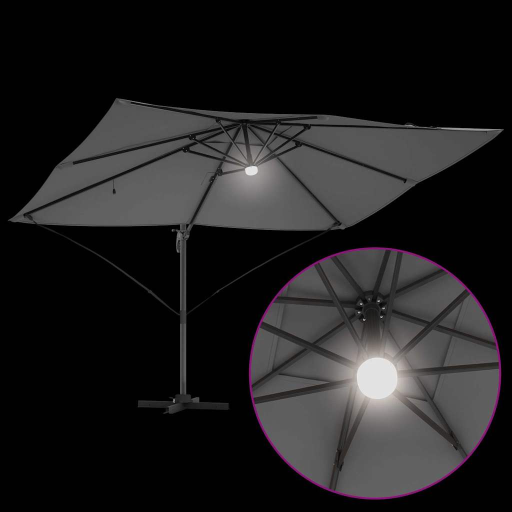 Umbrella Anthracite 351 x 250 x 253 cm Polyester and Aluminium