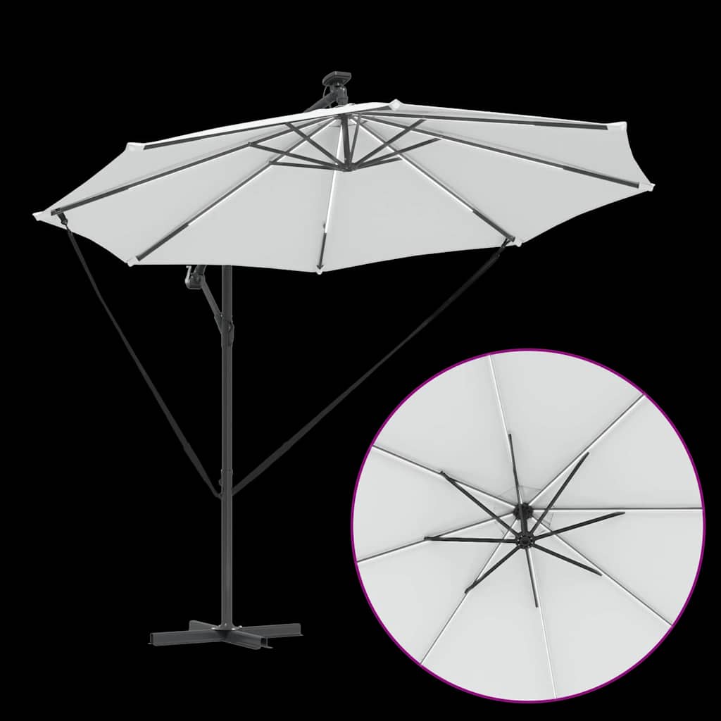 Umbrella 294 x 294 x 248 cm Polyester and Aluminium Sand
