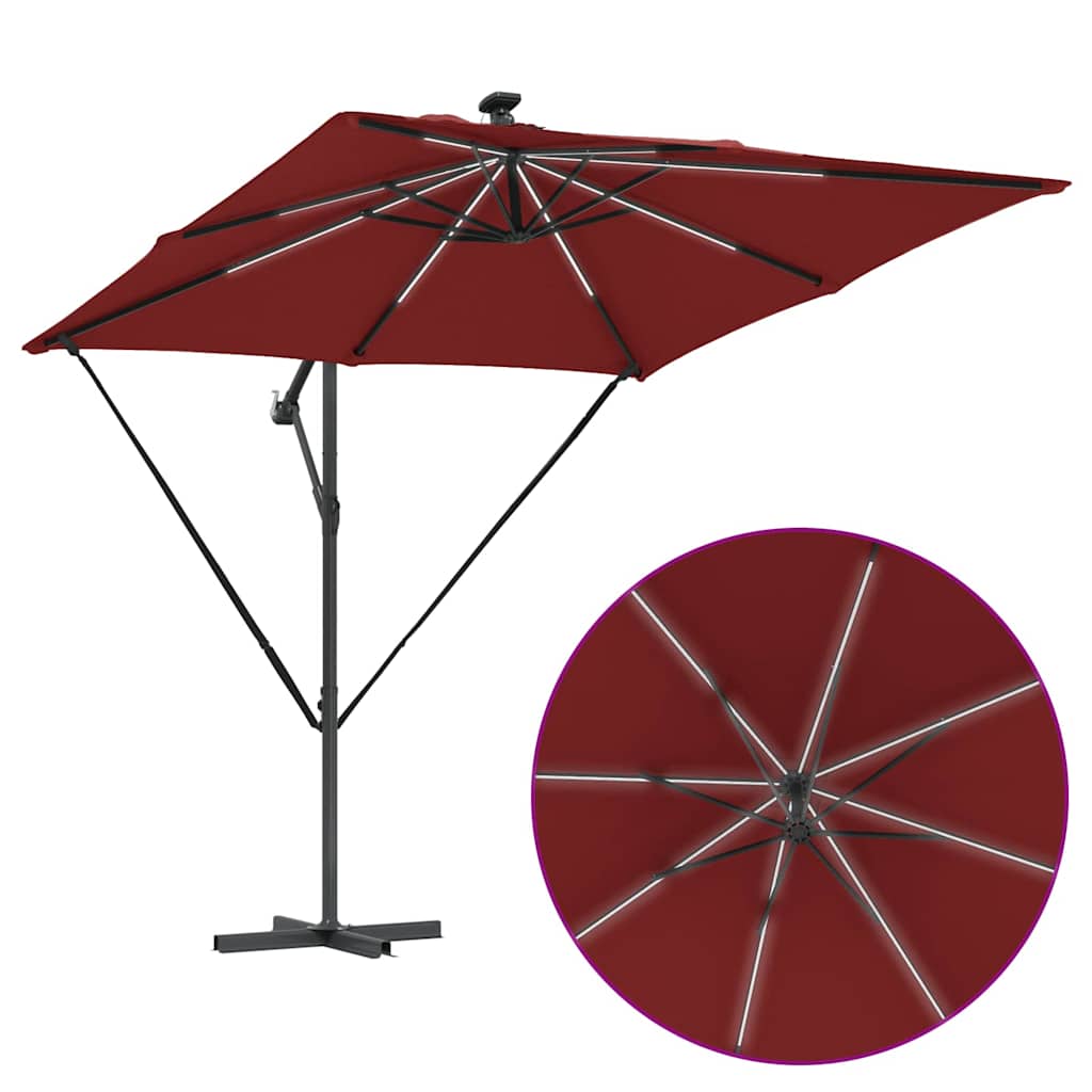 Umbrella Terracotta 249 x 249 x 250 cm Polyester and Aluminium