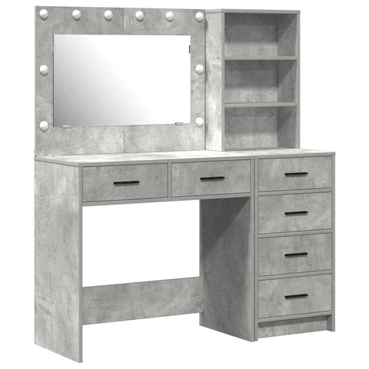 Dressing Table 2 pcs Grey 78.5 x 41 x 135 cm Engineered Wood